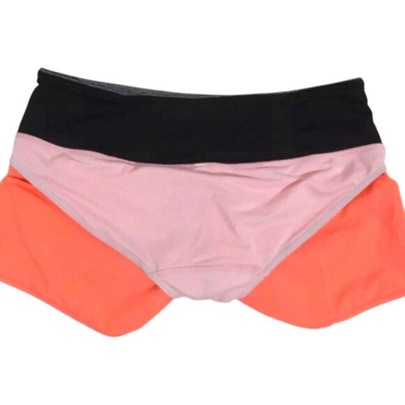 Lululemon Run: Speed Short *Block-It Pocket Grapefruit/Heathered Black | Size 6 - Picture 10 of 14